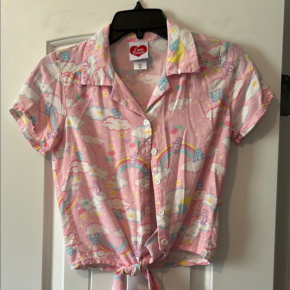 Care Bears tie front shirt, size XS